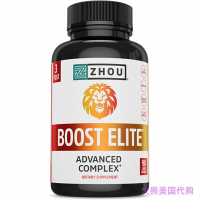 Zhou Boost Elite, Energy Supplement, Natural Muscle Support
