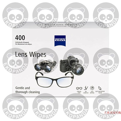 Zeiss Pre-Moistened Lens Cleaning Wipes, 400-Count