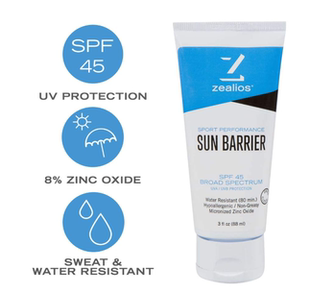 Zealios Sun Barrier Active & Sport Sunblock Lotion SPF 45