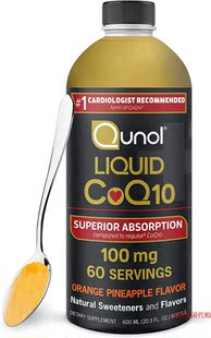 Qunol Liquid CoQ10 100mg, Superior Absorption, 600ml