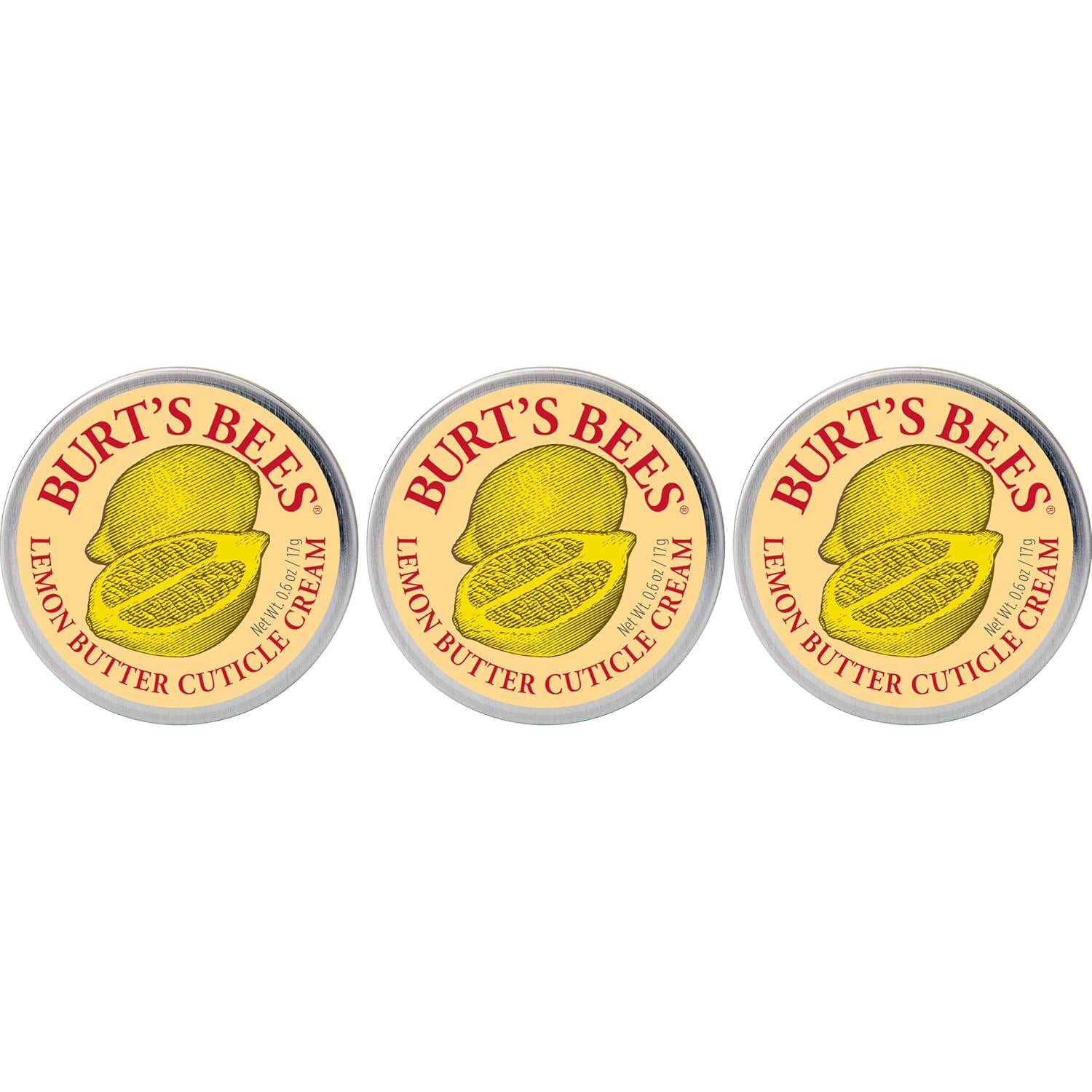 Burt's Bees Lemon Butter Cuticle Cream, 0.6 Ounce, Pack of 3