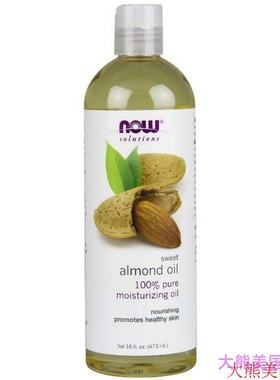 NOW solutions Sweet Almond Oil, Moisturizing Oil, 16 ounce