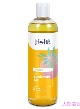 美国直邮 Life-Flo Pure Sunflower Oil, 16 Ounce 向日葵油