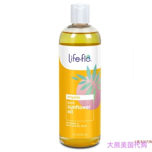 Pure Sunflower Oil 美国直邮 Ounce Flo 向日葵油 Life