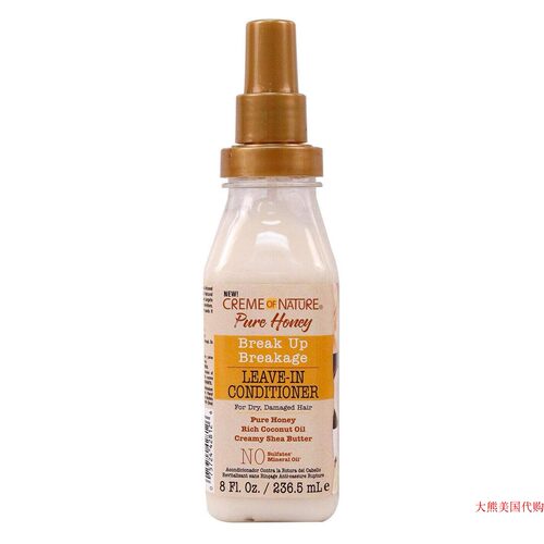 Creme Of Nature Pure Honey Leave-In Conditioner 8 Ounce Pump