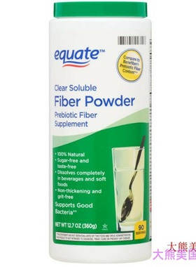 Equate Clear Soluble Fiber Powder, 12.3 oz