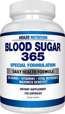 Arazo Nutrition Blood Sugar 365 Supplement - 120 capsules