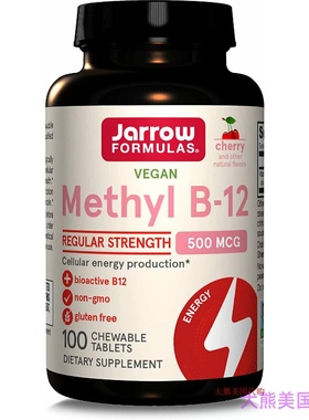 Jarrow Formulas Methyl B-12- 100 Chewable Tablets