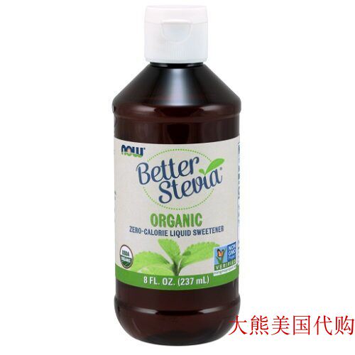 Stevia Extract Organic Now Foods 8 oz Liquid  甜叶菊提取物