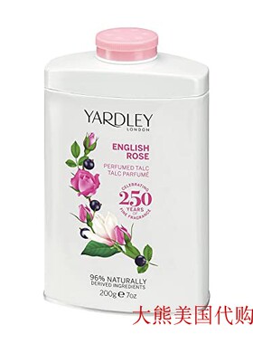Yardley of London English Rose 7.0 oz Perfumed Talc Powder
