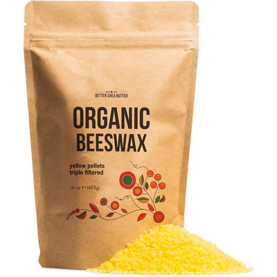 Certified Organic Beeswax Pellets by Better Shea Butter 1lb