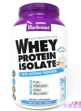 Bluebonnet Nutrition Whey Protein Isolate Powder, 2 Pound