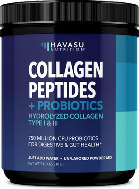 Havasu Nutrition Collagen Peptides Powder with Probiotics