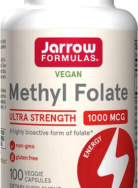 Jarrow Formulas Vegan Methyl Folate 1000 mcg, 100 capsules