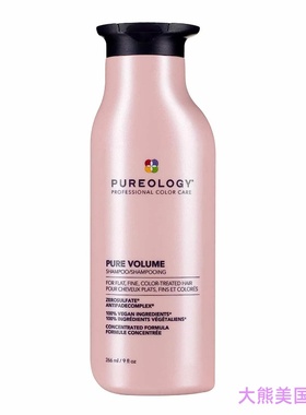 Pureology Pure Volume Shampoo, Flat,Fine, Color-Treated Hair