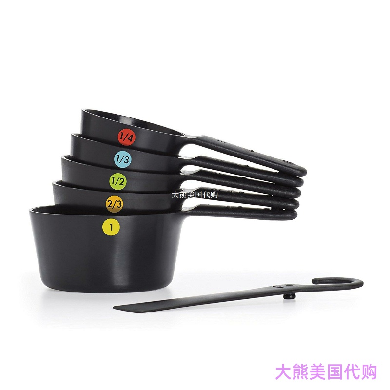 OXO Good Grips Plastic Measuring Cups, 6-Piece 量勺