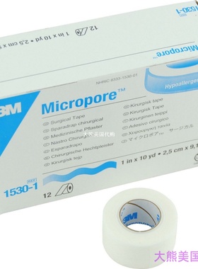 3M Micropore Paper Tape - White, 1