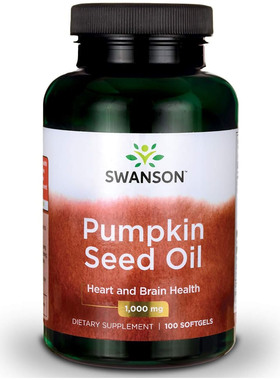 Swanson Pumpkin Seed Oil, Heart and Brain Health, 180softgel