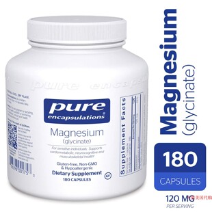Pure Encapsulations Magnesium (Glycinate), 180 Capsules