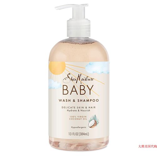 SheaMoisture Baby Wash and Shampoo, Virgin Coconut Oil
