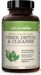 NatureWise Total Colon Care Fiber Detox & Cleanse, 60 Caps