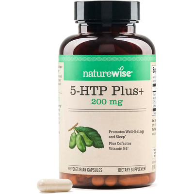 NatureWise 5-HTP 200mg, Promotes Well-being and Sleep