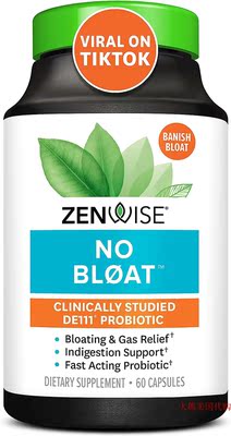 Zenwise No Bloat, Clinically Studied De111 Probiotics