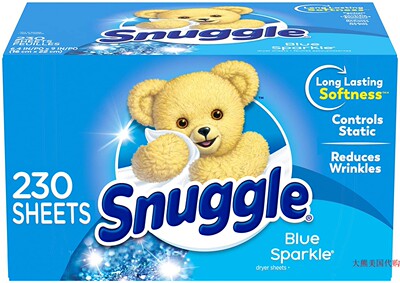 Snuggle Fabric Softener Dryer Sheets, Blue Sparkle