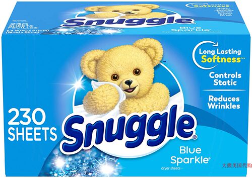 Snuggle Fabric Softener Dryer Sheets, Blue Sparkle