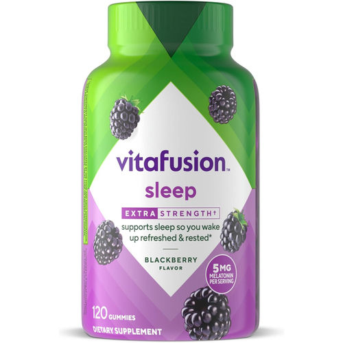 Vitafusion Extra Strength Melatonin Blackberry, 5mg 褪黑素