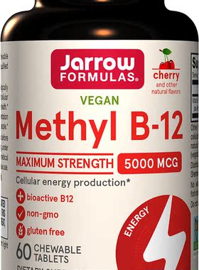 Jarrow Formulas Methyl B-12 5000 mcg - 60 Chewable Tablets