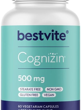 BESTVITE Cognizin Citicoline 500mg, 60 Capsules