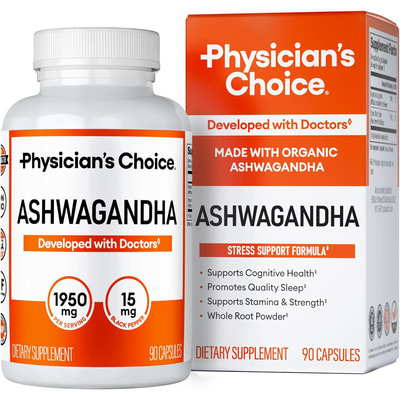 Physician's CHOICE Organic Ashwagandha, Stress Support