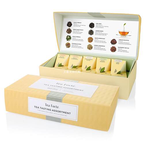Tea Forte Presentation Box Sampler with 20 Tea Infusers