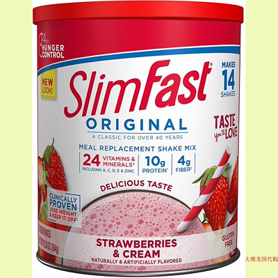 SlimFast Strawberries & Cream Meal Replacement Shake Mix
