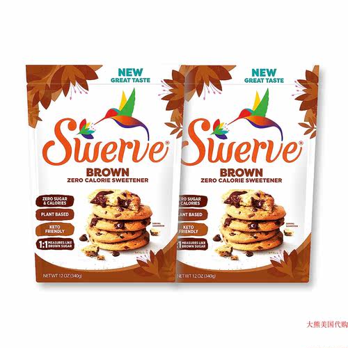 Swerve Zero Calorie Sweetener, Brown, 12 oz