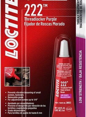 Loctite Threadlocker 222 Low Strength Thread Locker Tube,6ml