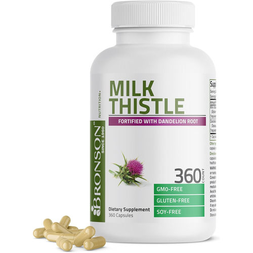 Bronson Milk Thistle Silymarin Marianum & Dandelion Root
