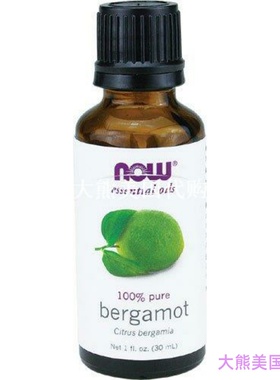 佛手柑精油 NOW Foods Bergamot Essential Oil, 1 ounce