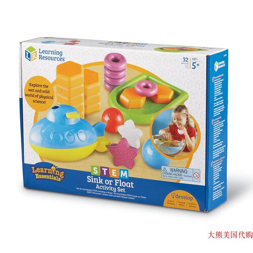Learning Resources STEM Sink or Float Activity Set, 32 Piece