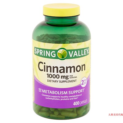 Spring Valley Cinnamon 1000 Mg 400 Capsules