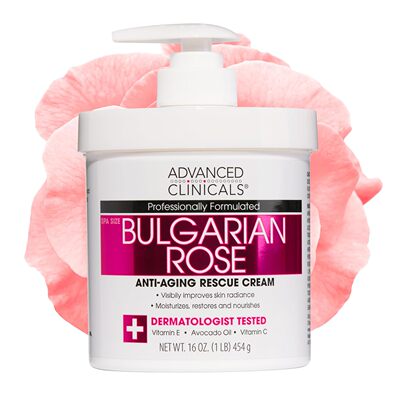 Advanced Clinicals Bulgarian Rose Anti-aging Rescue Cream