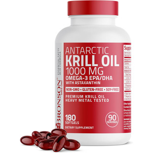 Bronson Antarctic Krill Oil, Omega-3s EPA, DHA, Astaxanthin
