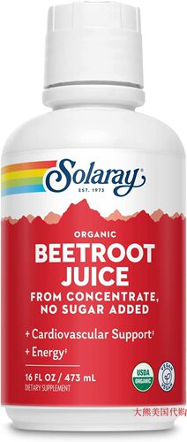 Solaray Organic Beetroot Juice, 16 Fluid Ounce