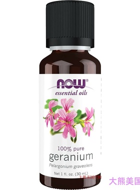 Now Foods Geranium Pelargonium Graveolens Oil, 1-Ounce