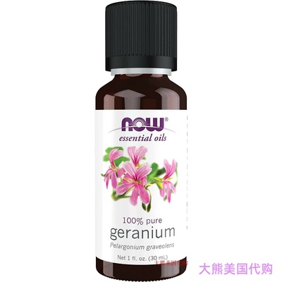 Now Foods Geranium Pelargonium Graveolens Oil, 1-Ounce