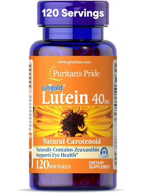 Puritan's Pride Lutigold Lutein Carotenoid 40mg, Eye Health