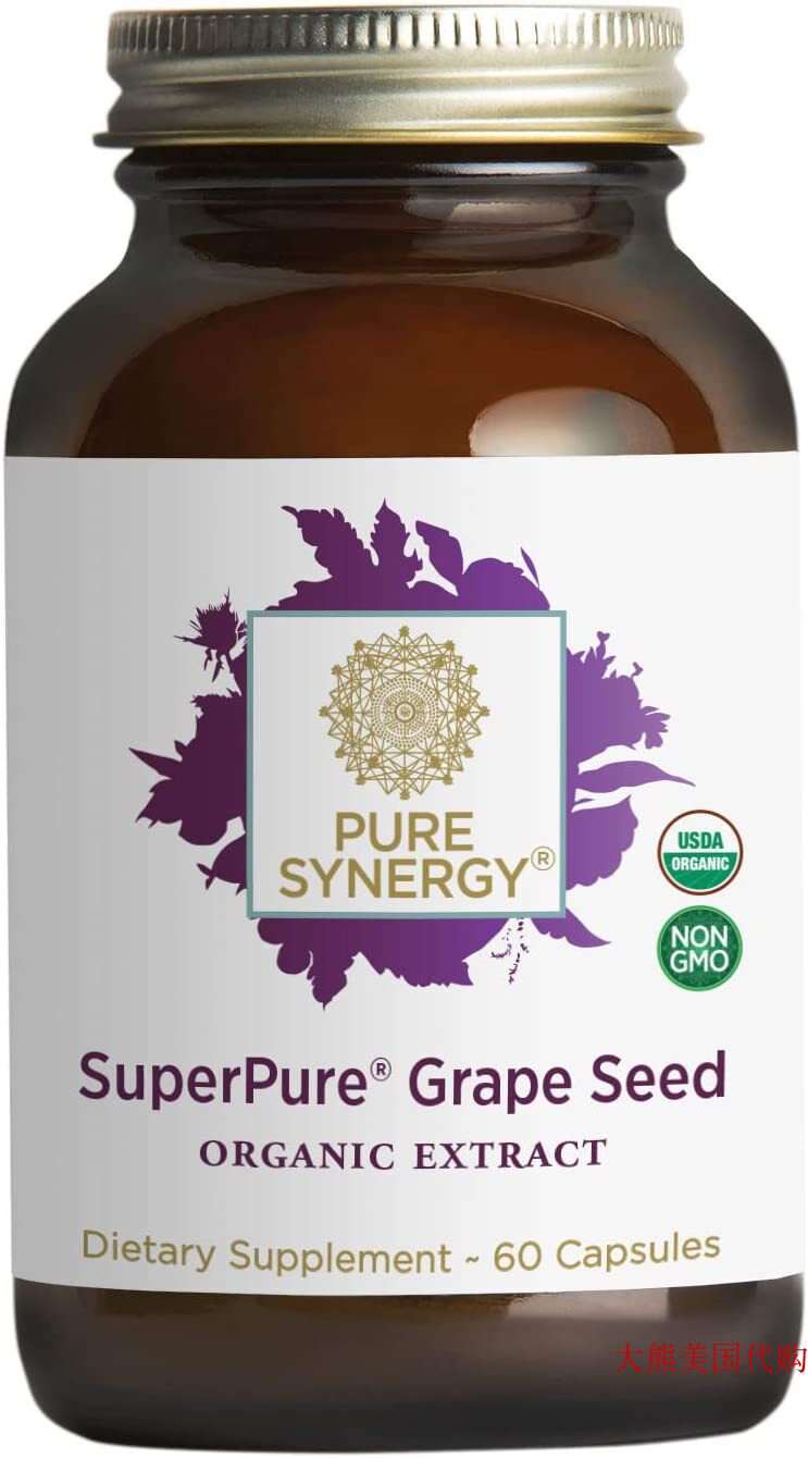 Pure Synergy USDA Organic SuperPure Grape Seed Extract
