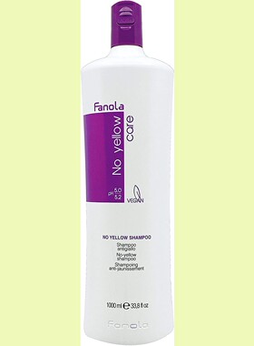 Fanola No Yellow Shampoo Large Bottle, 33.8 Fl Oz 去黄洗发水