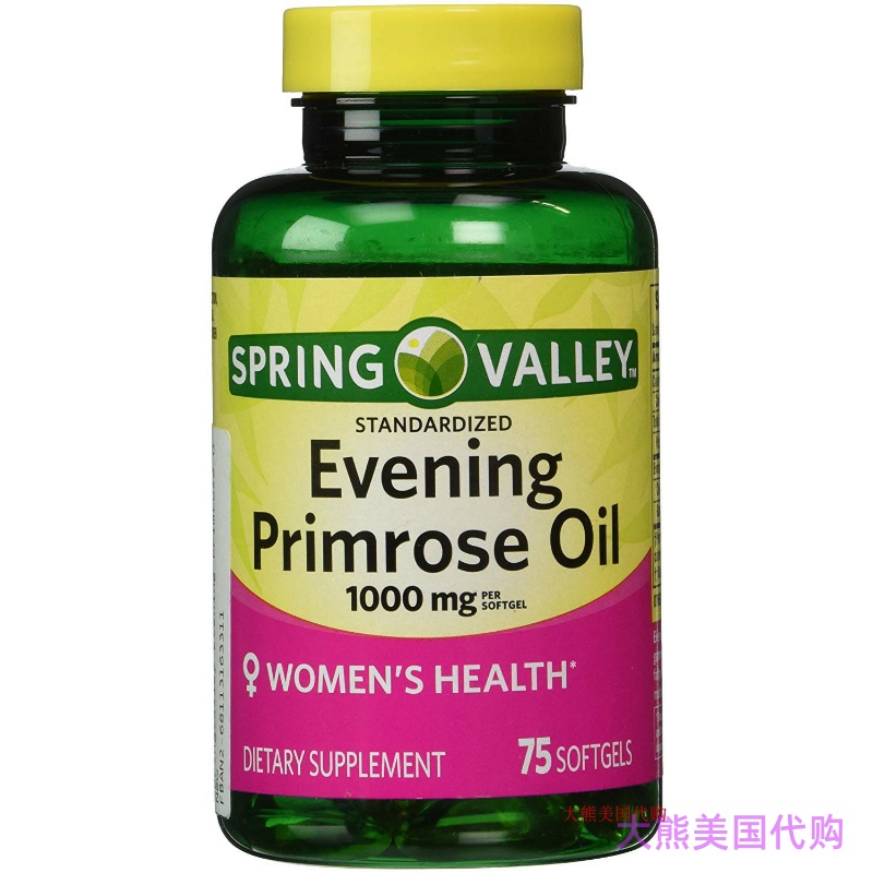 Spring Valley Evening Primrose Oil 1000 mg, 75 Softgels